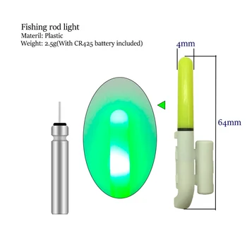  1 BUC Luminos de Pescuit Lumina Impermeabil Electronice Glow Stick+1CR425/CR322 de Pescuit în Marea Lumină Electrică Ocean de Pescuit Tijă de Lumină Instrument