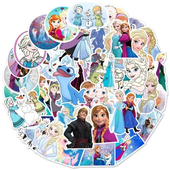  10/30/50pcs Kawaii Printesa Frozen Anna Elsa Autocolante de Desene animate Disney Abțibilduri Decorative Jurnal Telefon Laptop Autocolant pentru Copii Fete