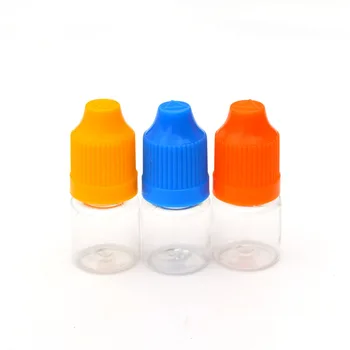  100 de Seturi 3ml Clar PET de Plastic Dropper Sticla Cu Capac cu protecție pentru copii Și Ac Lung Sfat Gol de Ochi Lichid Flacon de Stocare Borcan