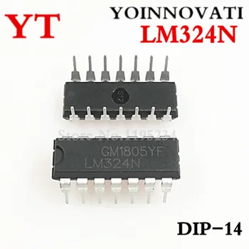  100buc/LOT LM324N LM324 OPAMP GP 1.2 MHZ DIP14 IC