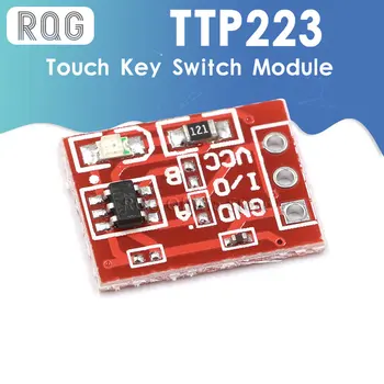  10BUC/LOT NOU TTP223 Atingeți butonul Module tip Condensator Singur Canal Auto de Blocare, Atingeți pictograma de comutare a senzorului