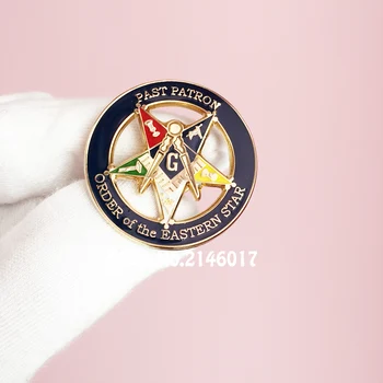  10buc Masonice Pătrat și Busole OES Star Ace 30mm Francmason Ordinul Steaua orientului Trecut Patron Pin Rever Insigna Broșe