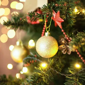  1box Bile de Crăciun Pomul de Crăciun Mingea Xmas Copac Agățat Pandantive Petrecere Acasă Decor 2022 Cadou de Anul Nou, Noel Navidad