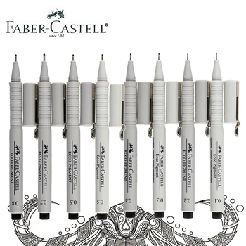  1buc Faber-Castell Linie Marker rezistent la apa Pix Gel de benzi Desenate accident vascular Cerebral Anime Design Negru Desen Creion Special 0.05 ~ 0.8 mm