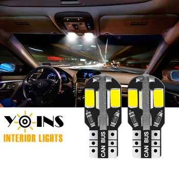 2/6/10buc LED-uri Auto de Interior Lumina T10 W5W 178 168 194 Canbus Auto Pană de Lectură Dom Harta Lumină de inmatriculare Lampa de Semnalizare Becuri