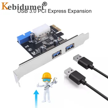  2-port USB 3.0 PCI-e Card de Expansiune PCI express PCIe hub USB 3.0 adapter 2-port USB 3 0 PCI e PCIe express 1x