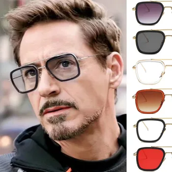  2019 Noua Moda Tony Stark Fier ochelari de Soare Barbati de Brand Designer de Vânt Ochelari de Bărbați ochelari de Soare UV400 Răzbuna ochelari de Soare