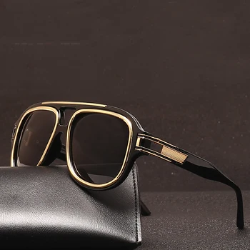  2021 Noi ochelari de Soare Cadru Negru Gri Fulgi de Moda Slim ochelari de Soare Femei și Bărbați Același Stil de ochelari de Soare