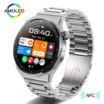  2022 NFC Bărbați Ceas Inteligent AMOLED 390*390 HD Ecranul de apelare Bluetooth SmartWatch Bărbați IP68 Impermeabil Ceasuri Pentru Barbati Android IOS+Cutie