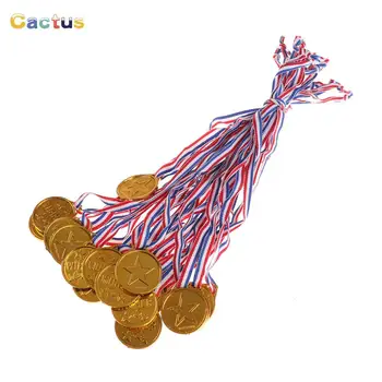  20buc Accesibile Copii din Plastic de Aur Câștigătorii de Medalii Copii Joc de Sport Premiu Premii Jucării Favoarea Partidului