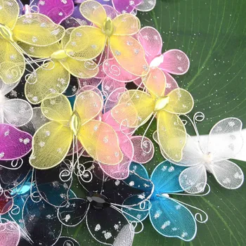  20buc Plasă Multicolor Fluture PVC Autocolante de Perete pentru Fete Pentru Copii de Camere 3D Bucatarie Frigider Nunta Decor Acasă