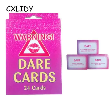  24buc Carduri de Partid Găină Îndrăznesc Sex Jocuri de Carti Petrecere a Burlacelor Carduri Adevăr sau provocare Aventuri Găină Noapte Desktop elemente de Recuzită de Joc aa055