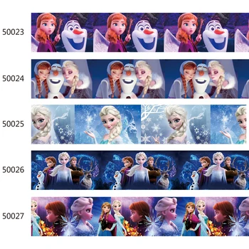  25MM, 38MM Disney Frozen Princess Tipărite Grosgrain Panglică