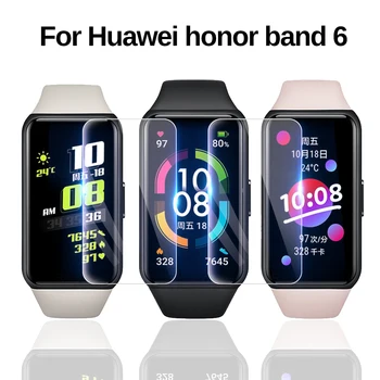  3/6/12pcs 3D Plin de Protectie Nano Film Pentru Huawei Honor Band 6 4 5 Ceas ES Band4 Band5 Band6 Ecran Protector de Sticlă Nu