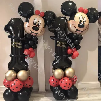  36Pcs Disney Mickey Balon de Folie 32inch Număr de Baloane Copii, Petrecere Copil de Dus Globos Decorare Fată Băiat Cadouri Jucărie