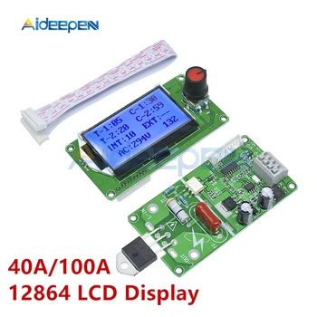  40A 100A 12864 Display LCD Digital Dublu Puls Encoder Sudor Aparat de Sudura Transformator Controler de Bord Controlul Timpului