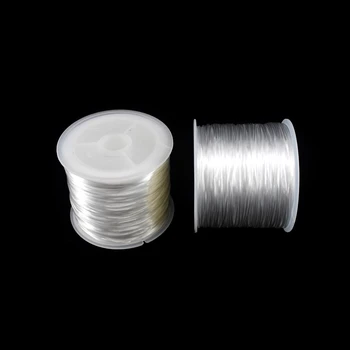  45 de Metri Elastic Puternic ștrasuri din Mărgele de Cristal Cablul de 0,6 MM Pentru a Face Bijuterii Bratari Întinde Firul Șir Colier DIY Cordoane de Linie
