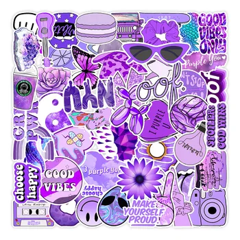  50pcs personalizat violet skateboard autocolant Valiza Cana de Apa Anime Decorare Auto Impermeabila Poster Designer Autocolante kawaii