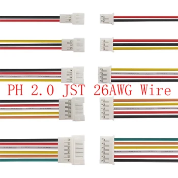  5Pair JST-PH 2.0 2P 3P 4P 5P 6pini Micro Masculin Feminin Mufa Jack Cablu Conector Jack Mufa JST PH 2.0 26AWG Cabluri din Sârmă de 20CM