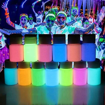  8 Culori Super-Luminos Luminos Rășină Epoxidică Pigment Body Art UV Vopsea de Corp Set