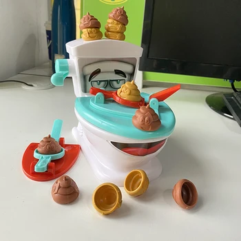  Amuzant Toaletă Jucării Catapulta Caca Truc Toaletă Prop Relaxare Caca Jucărie Pentru Copii, Adulți Desktop PK Jocuri Jucarii Interactive Distractive