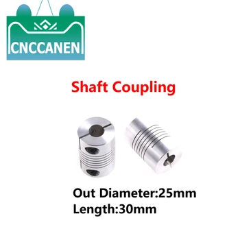  Arbore flexibil de Cuplare CNC Motor pas cu pas Cuplaj Conector D25L30 5mm 6mm 6,35 mm 7mm 8mm 9.5 mm, 10mm, 12mm