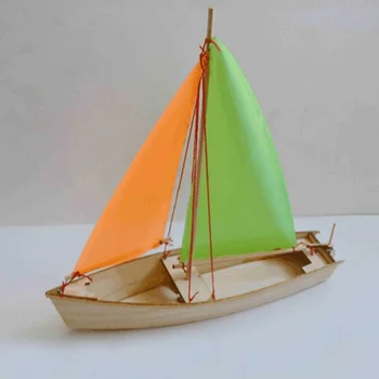  Autopropulsate care Navighează Barca de Lemn Model Clădire Kituri DIY Navigatie Model Asamblare Jucarii pentru copii Jucării lucrate Manual Clasa din Lemn