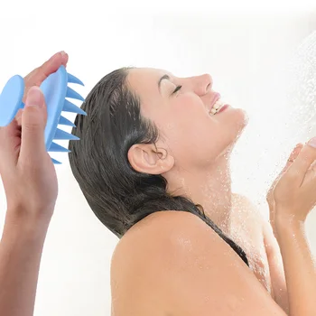  Baie Scalp Masaj SPA Șampon de Spălat Pieptene Silicon Dinți de Păr Curățare Perie de Par Perie de Curățare Masaj