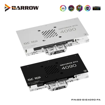  Barrow GPU Apă, Bloc Pentru Gigabyte RTX 4090 GAMING OC 24G,AORUS RTX 4090 MASTER Card Cooler Cu Backplate,BS-GIG4090-PA