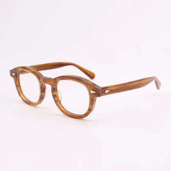  Calitate de Top Acetat Optic Ochelari Cadru Bărbați Femei Johnny Depp Ochelari de Calculator Ochelari lentile Transparente 315-2