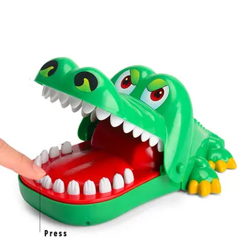  Creative Groază de Glume jucărie Gura Dinte de Crocodil de Mână pentru Jucării Pentru Copii Jocuri de Familie Copiii Mușcă de Mână Joc de Crocodil de dimensiuni Mari