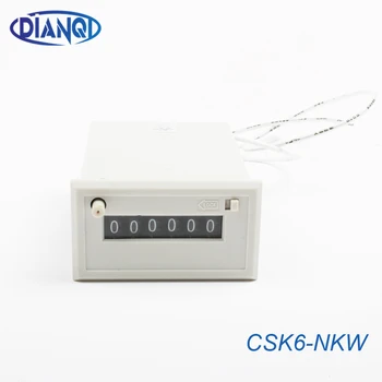 CSK6-NKW CSK6-YKW 6 cifre Electromagnetice cu contor manual de blocare, buton de resetare AC220V AC110V DC12v DC24v comutator