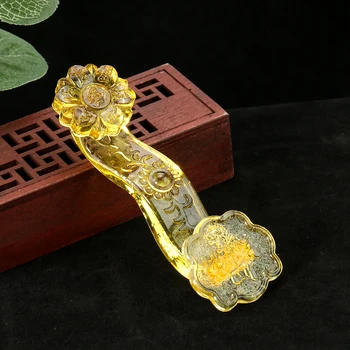  Cu Feng Shui De Bun Augur Ruyi Cristal Home Decor Figurine Avere Avere Bun Noroc Chineză Amuleta Meserii Cadouri Prespapier