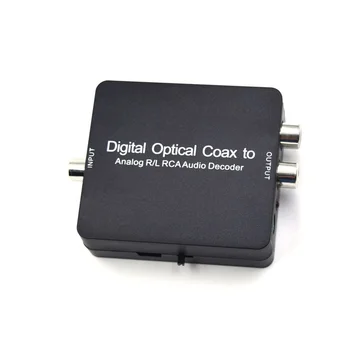  DAC Amp Digital La Analogic Convertor Audio RCA Jack de 3,5 mm pentru Căști Amplificator Toslink Optic Coaxial Input pentru Dolby DTS Stere