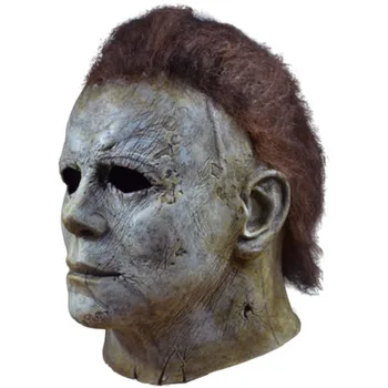  De Halloween, Michael Myers Masca Halloween Fierbinte Film Latex Groază Măști Înfricoșătoare pentru Adult Cosplay Costum Gri (O)
