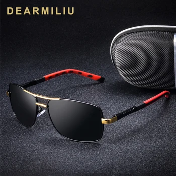  DEARMILIU Brand 2019 Oameni Noi Unisex Pilot ochelari de Soare Polarizat UV400 Oglindă de sex Masculin Ochelari de Soare Femei Pentru Barbati Oculos de sol 8724