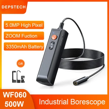  DEPSTECH 5MP HD cu Auto-Focus Endoscop de Inspecție Mini Wireless WiFi Industriale Camera Endoscop cu 16.4 ft Flexibil Greu de Cablu