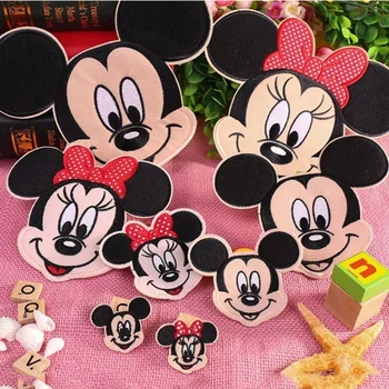  Disney Minnie Patch-Uri Mickey Mouse Insigne Minnie Anime Appliiques Fier Pe Patch-Uri Pentru Îmbrăcăminte Copil Haine Diy De Călcat Autocolante