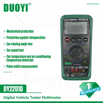  DUOYI DY2201D Portabile Profesionale Multimetru Digital Tester Cu Viteza de Conversie Senzor Non-contact RPM Unghi Dwell