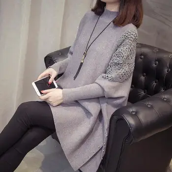  Femei pulover coreeană stil leneș pulover jacheta femei 2021 nou la modă toamna și iarna topuri largi exterior purta pulover pulover