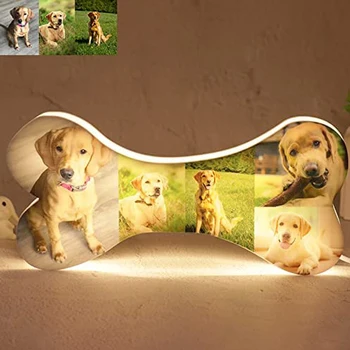  Foto personalizate, a CONDUS Lumina de Noapte Oase de animale de Companie Lampa Foto Personalizate 5 Imagini Pisică Câine Lumina Aniversare de Craciun animale de Companie de Familie Cadou