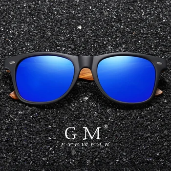  GM Mens Vintage din Lemn de Bambus ochelari de Soare Polarizat Oglindă de Acoperire Femei Lemn Zebra Ochelari de Soare gafas de sol hombre