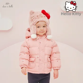  Hello Kitty Dave Bella Baby Jacheta Jos Haina de Iarna Fete Cald Haine Copii Haine pentru Copii Hanorac Parka DB4223641