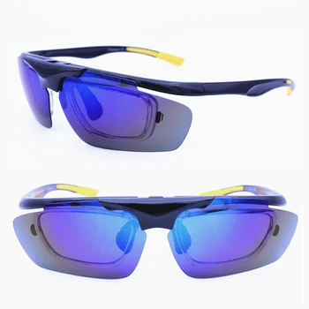  hotsales 6012 de înaltă calitate flip up UV400 polarizate anti-alunecare în aer liber plin de culoare solară, ochelari de soare sport cu interior ochelari rim