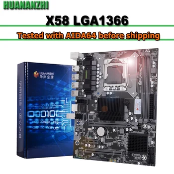 HUANANZHI LGA1366 X58 Placa de baza pentru PROCESOR X5675 X5670 X5650 memorie RAM DDR3 Max de Până la 32G Hardware DIY
