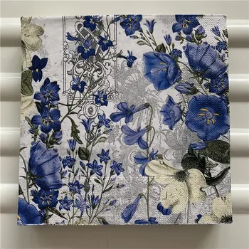  Hârtie pentru decupaj servetele elegante țesut epocă prosop floare fluture ziua de nunta petrecere acasă frumos servetele decor 20