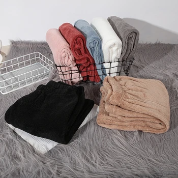  Iarna Lounge Uzura De Moda Pentru Femei Culoare Solidă Talie Elastic Lungime Completă Somn Fundul Casual Casa Outdise Termice Pantaloni