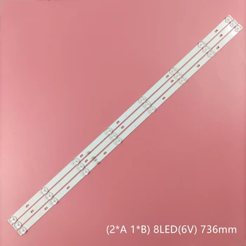  Iluminare LED strip pentru D40-M30 40BF400 JS-D-JP395DM-A81EC JS-D-JP395DM-B82EC (80105) E395DM1000 MCPCB Nordmende ND40N2100 JLX 
