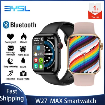  IWO W27 MAX/W28 MAX Seria 7 Versiune Globală Ceas Inteligent 1.9 Inch, NFC, Ecran de apelare Bluetooth Wireless de Încărcare SmartWatch PK W27
