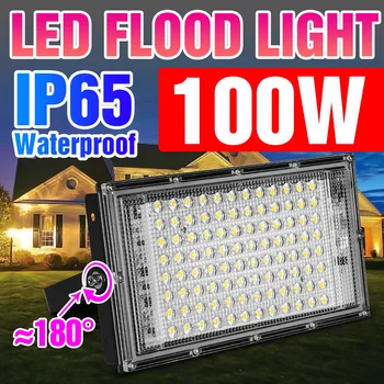  LED Proiector 220V 100W lumina Reflectoarelor în aer liber Lampa de Perete Inundații LED Lumină Lampă de Stradă Peisaj de Iluminat rezistent la apa Grădină Lampara